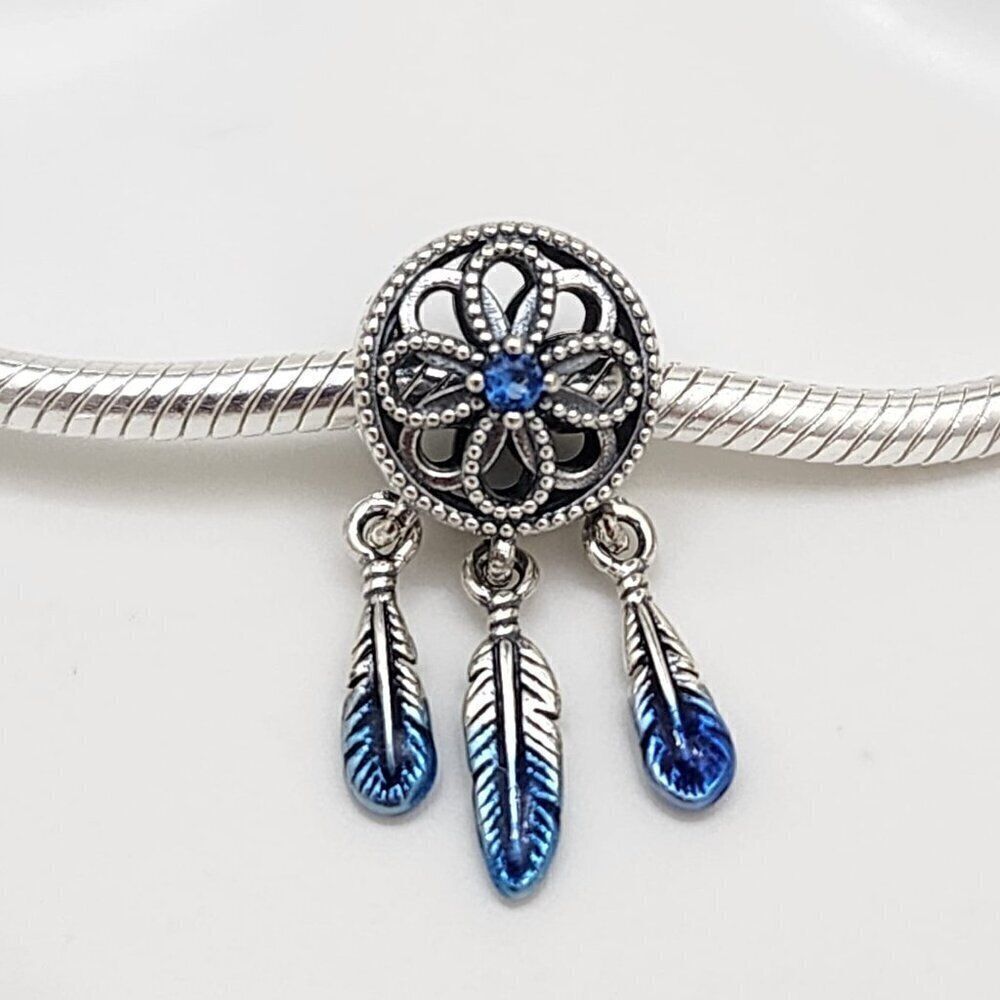 Pandora Sterling Silver Blue Dreamcatcher Charm